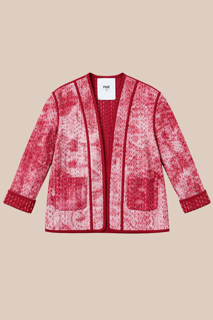 FIVE RED SHORT JACKET - White Bicycle