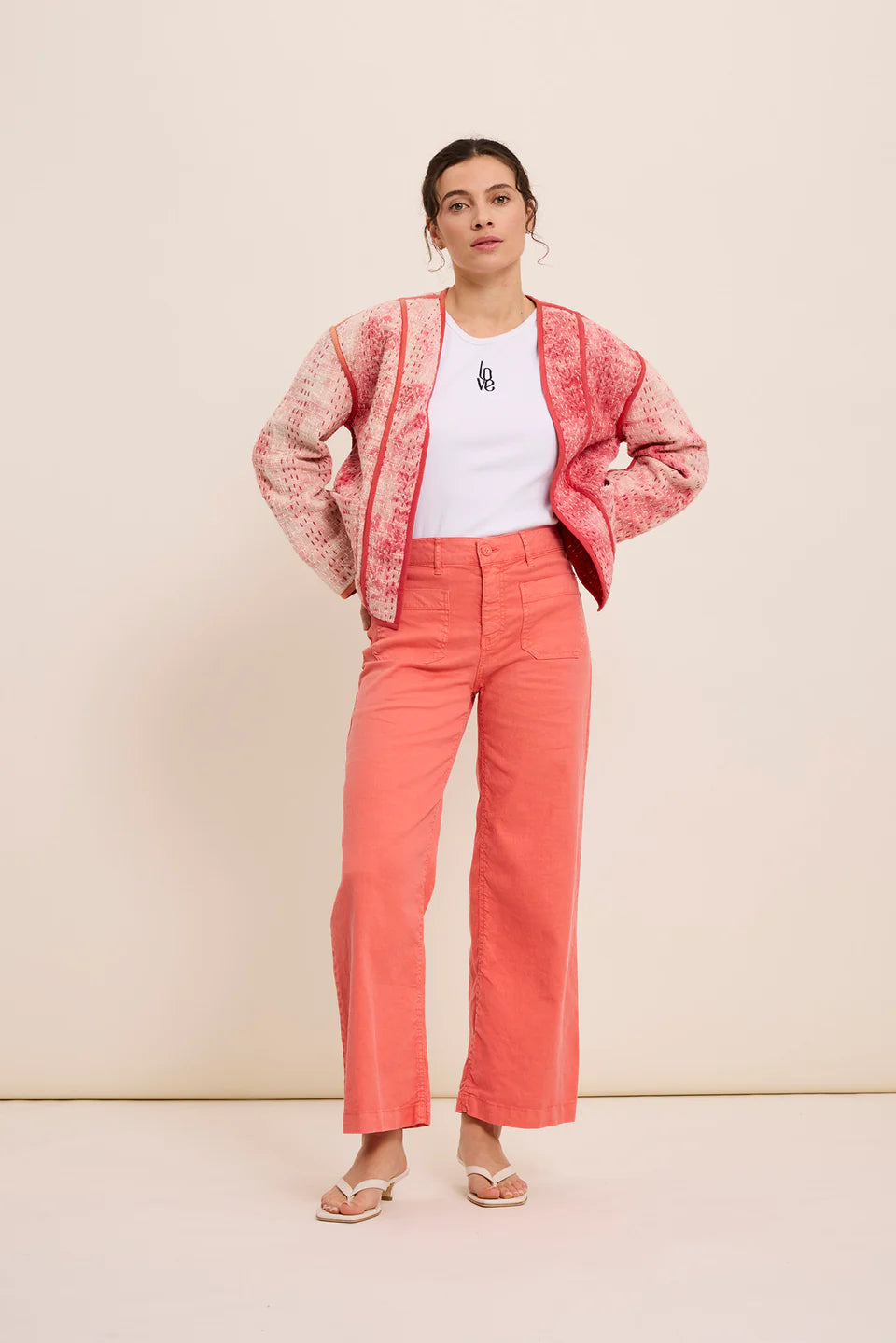 FIVE RED SHORT JACKET - White Bicycle