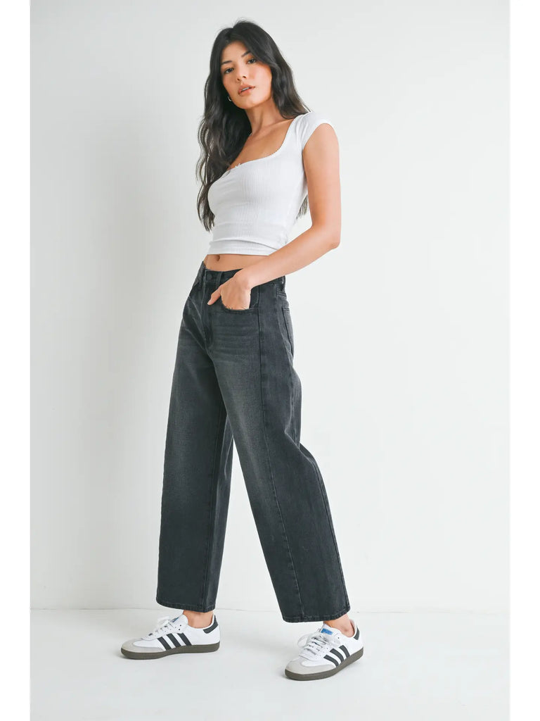JBD DARK GREY TWISTED SEAM JEANS 471