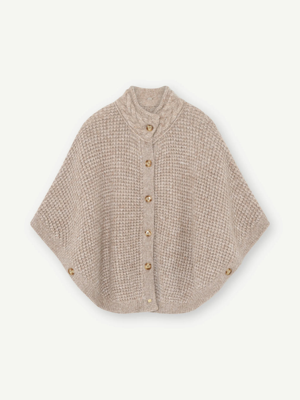 GUSTAV KNIT CAPE CARDIGAN - White Bicycle
