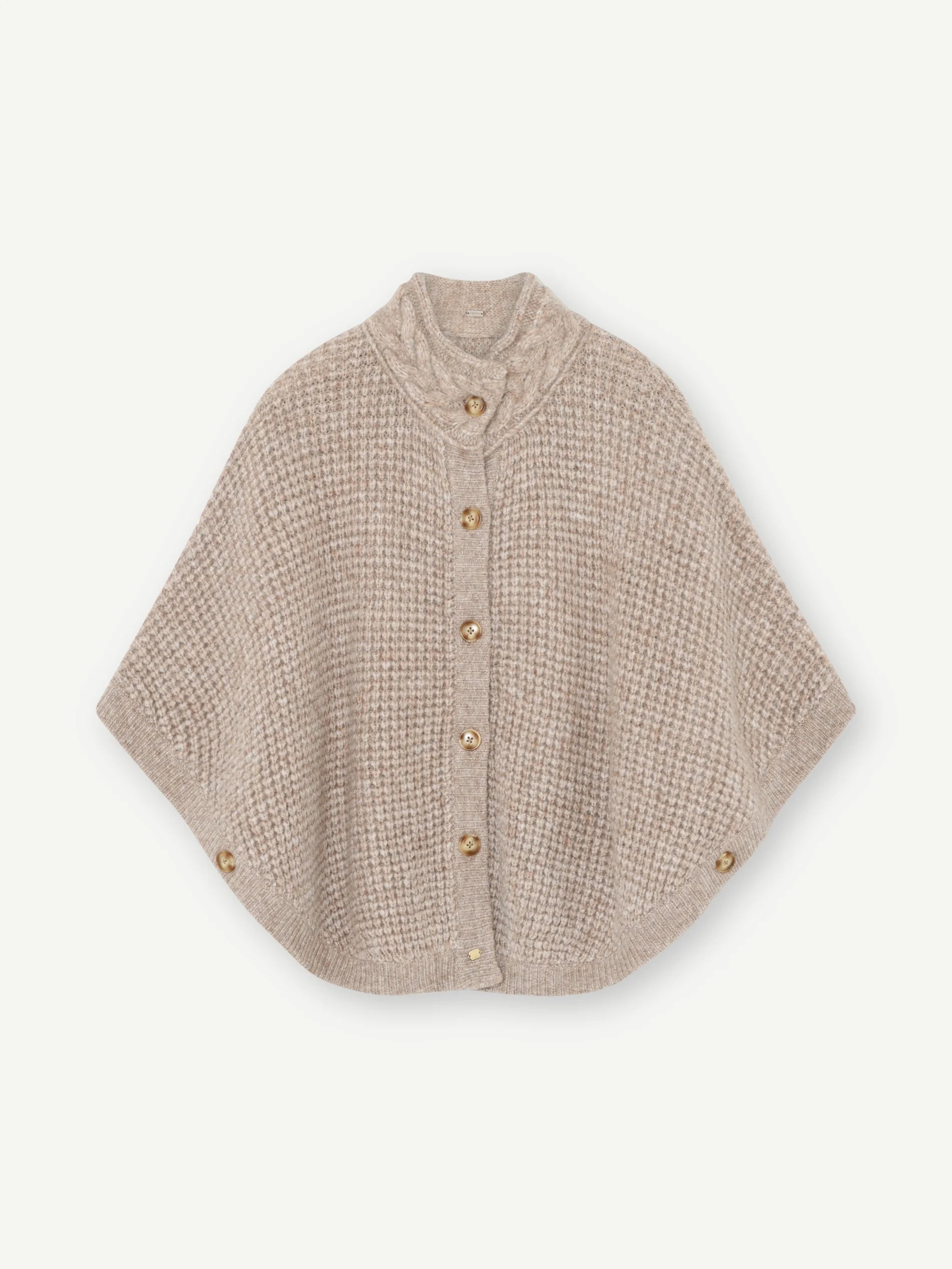 GUSTAV KNIT CAPE CARDIGAN - White Bicycle