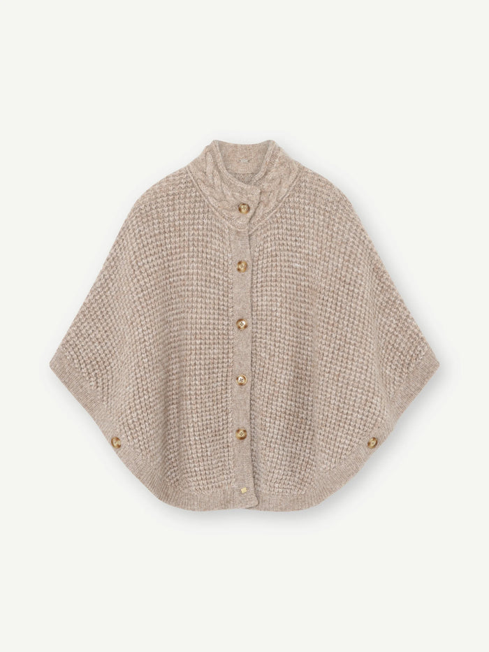 GUSTAV KNIT CAPE CARDIGAN