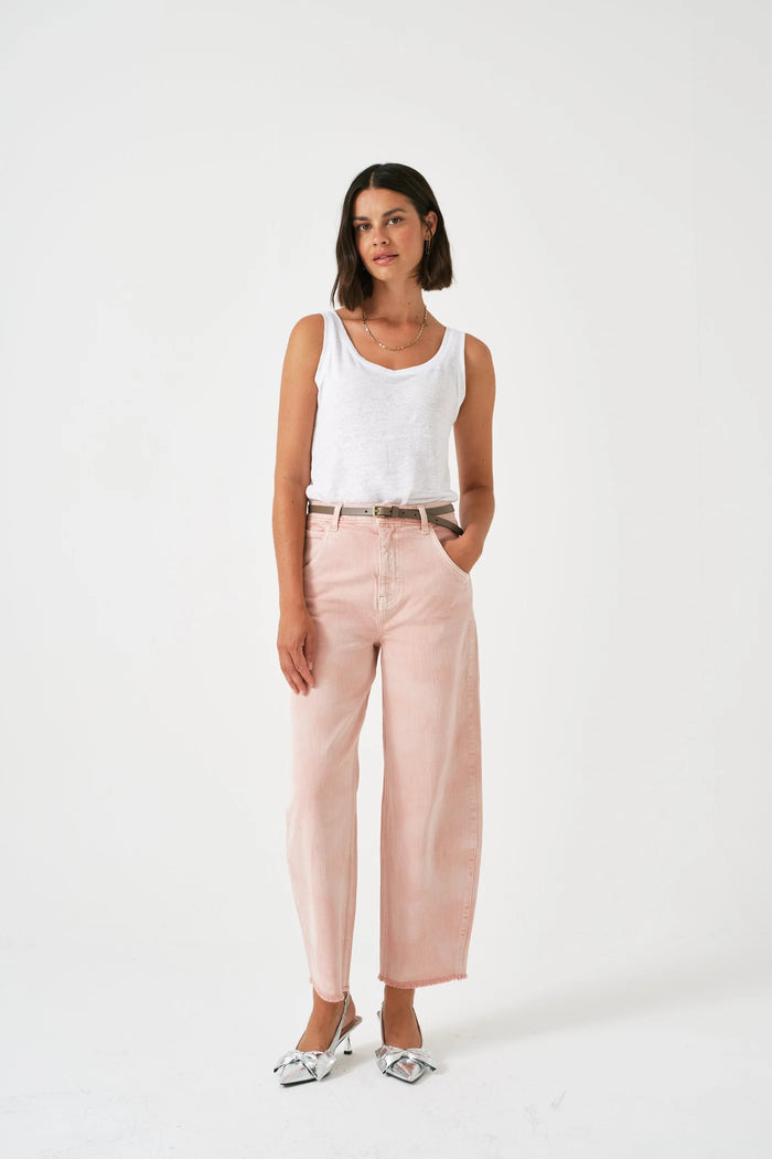 SEVENTY AND MOCHI BO JEAN IN PEONY PINK