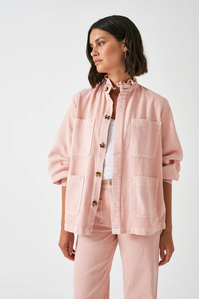 SEVENTY AND MOCHI PEONY PINK PABLO JACKET