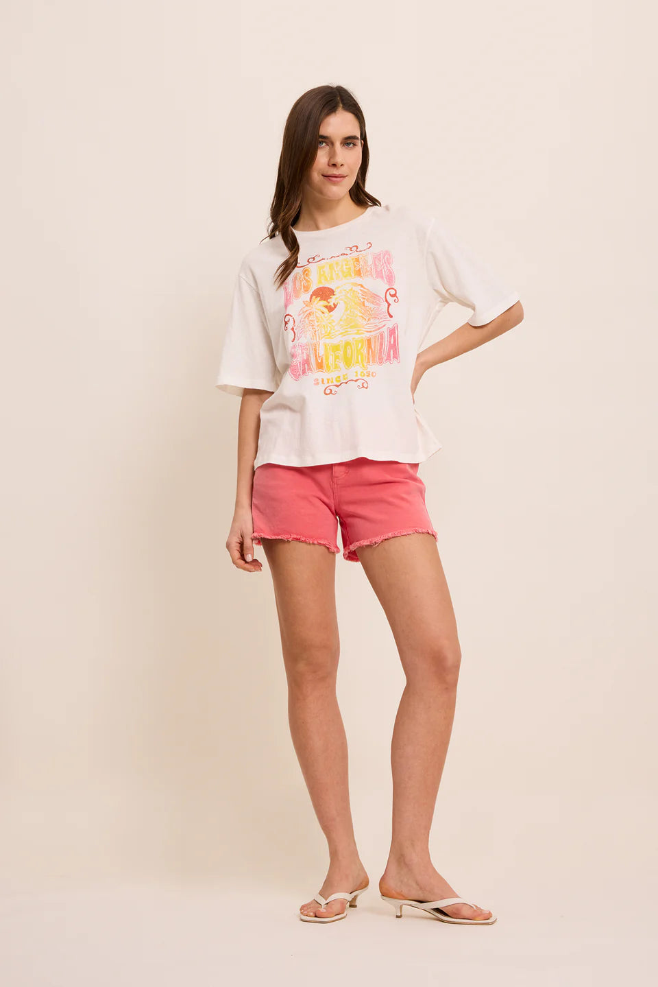 FIVE DENIM SONY SHORTS - White Bicycle