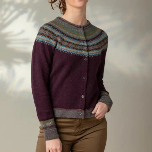 ERIBE ALPINE SHORT CARDIGAN IN ESMERALDA