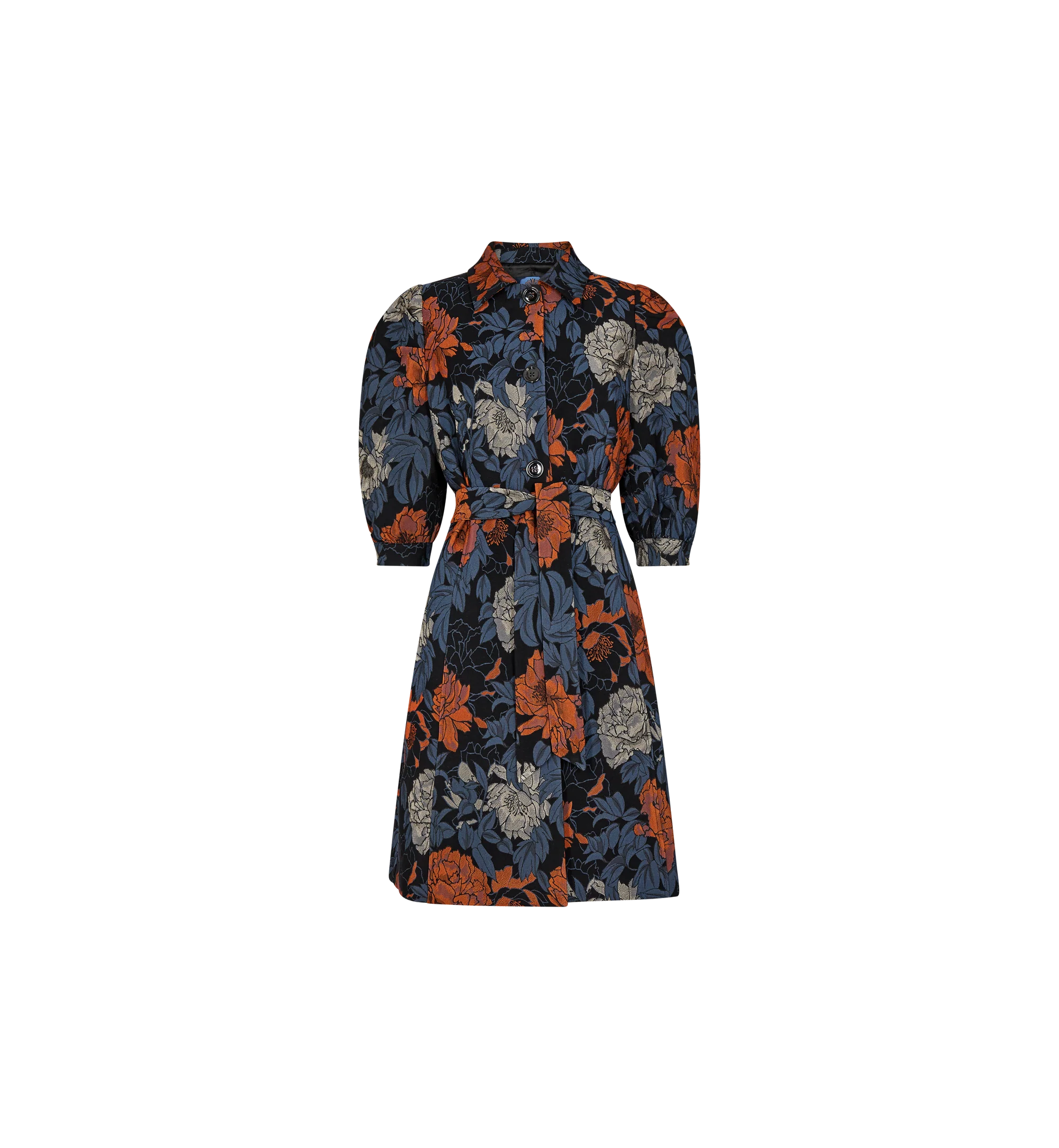 MOS MOSH FLORAL JACQUARD DRESS - White Bicycle
