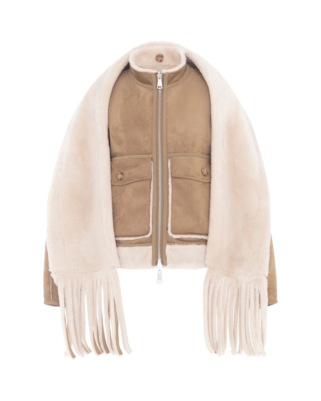 URBANCODE REVERSIBLE FUNNEL NECK BOMBER WITH SCARF
