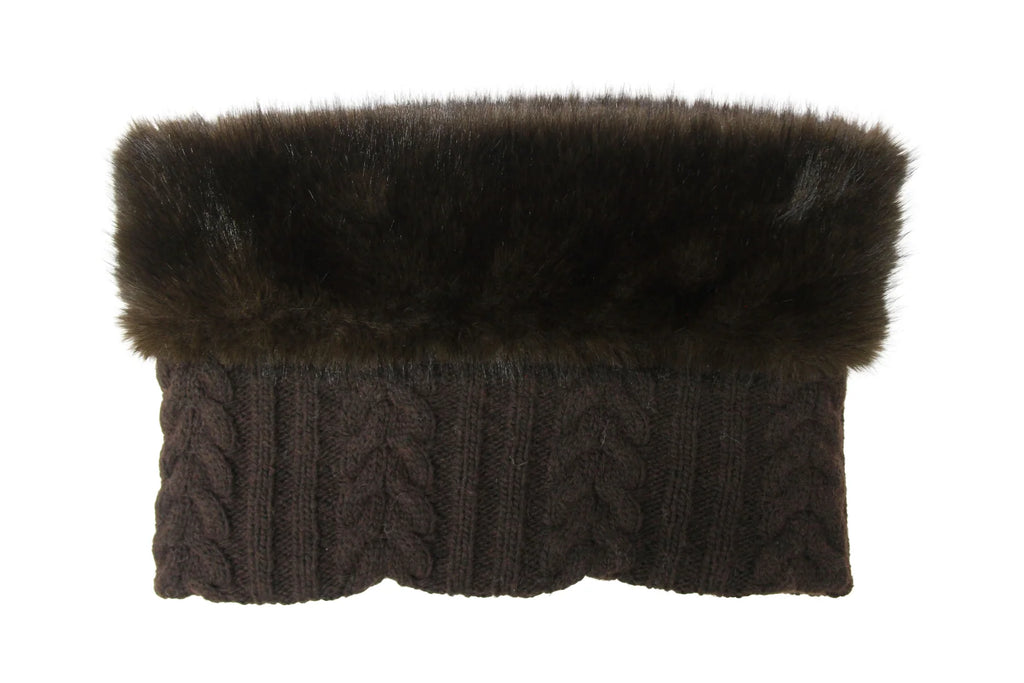 URBANCODE FAUX FUR SNOOD TRUFFLE