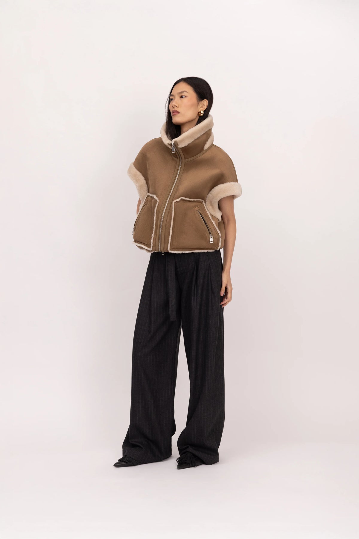 URBANCODE REVERSIBLE BOXY DROP SHOULDER GILET