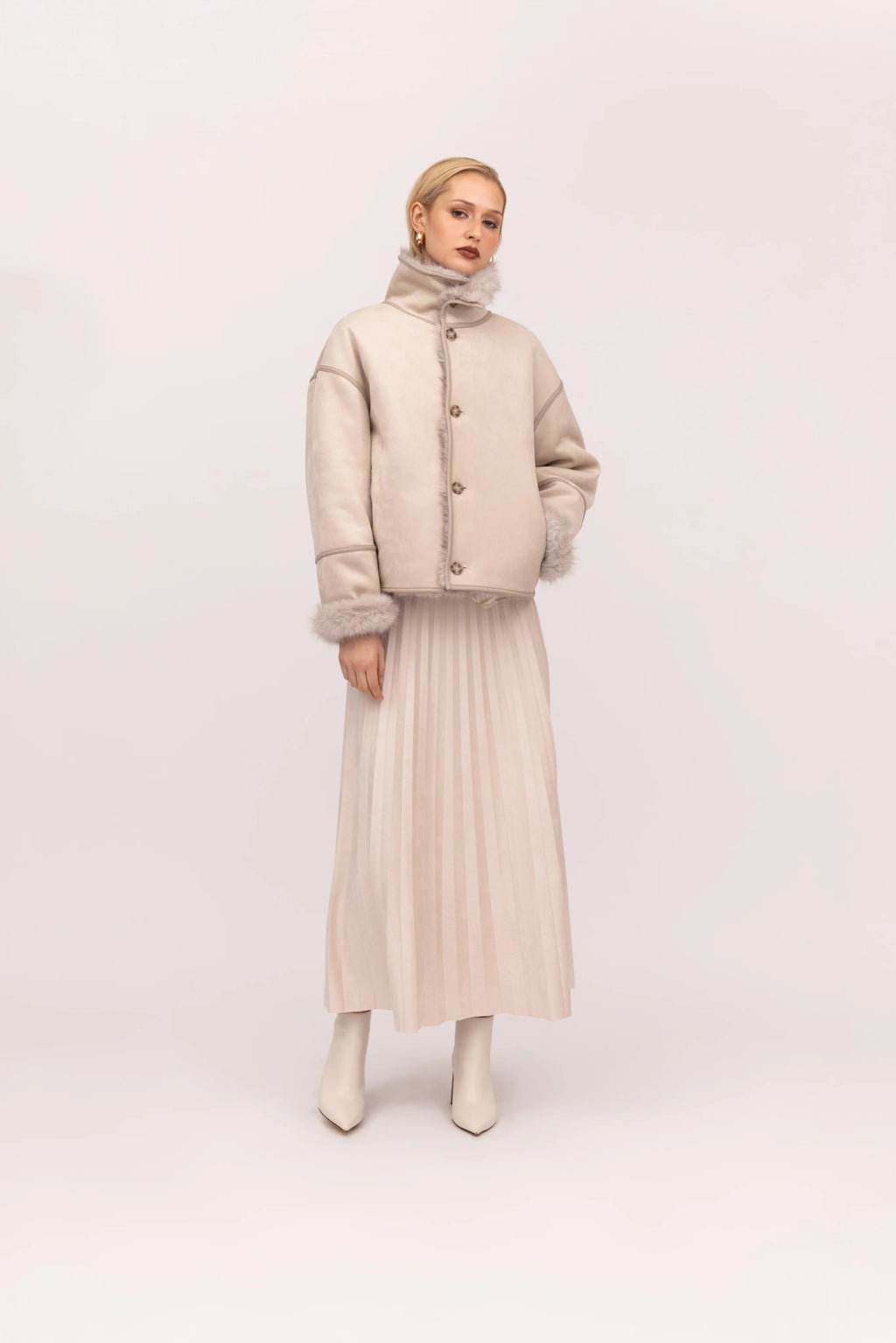 REVERSIBLE TOSCANA CHUBBY FUNNEL NECK