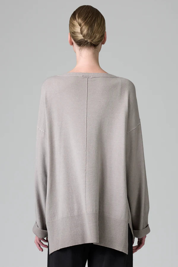 TRANSIT OVERSIZED PLAIN KNIT - White Bicycle