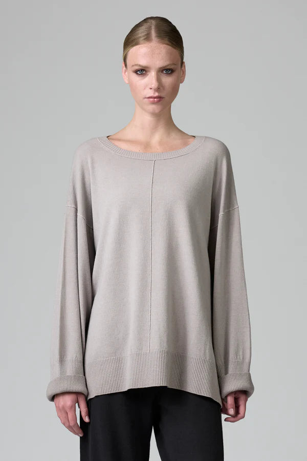 TRANSIT OVERSIZED PLAIN KNIT - White Bicycle