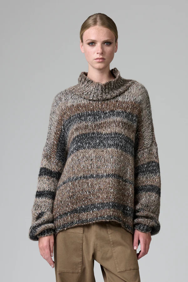 TRANSIT OVERSIZED STRIPE SWEATER