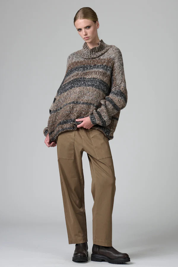 TRANSIT OVERSIZED STRIPE SWEATER