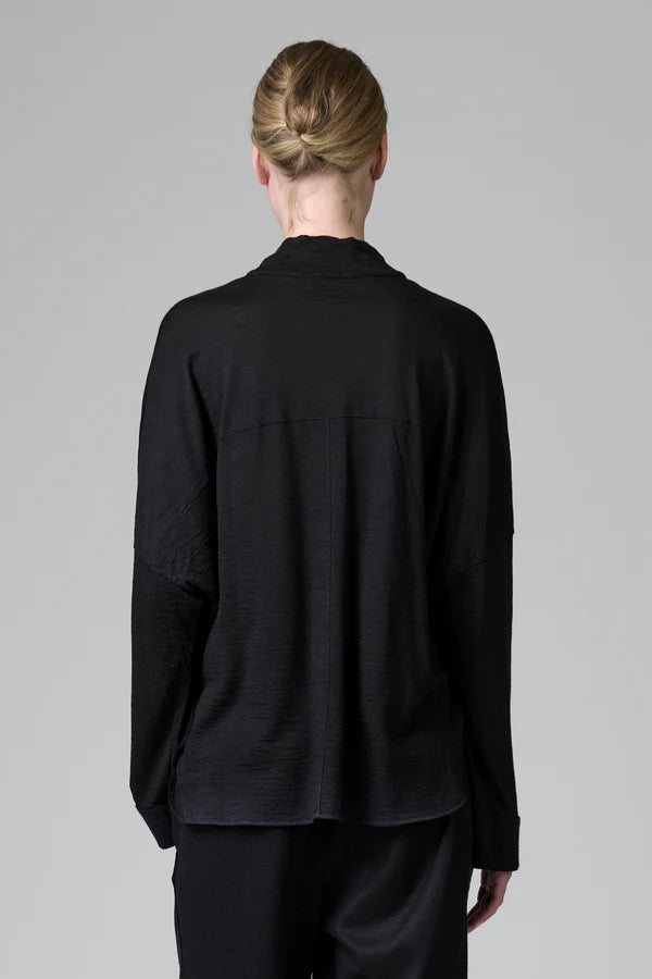 TRANSIT WOOL POLO SHIRT WITH WOOL INSERT