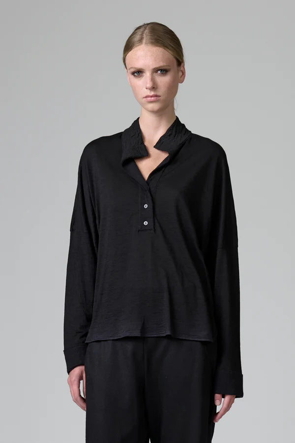 TRANSIT WOOL POLO SHIRT WITH WOOL INSERT