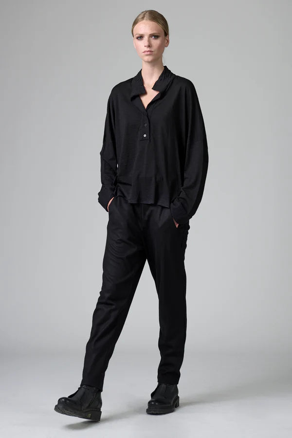 TRANSIT WOOL POLO SHIRT WITH WOOL INSERT