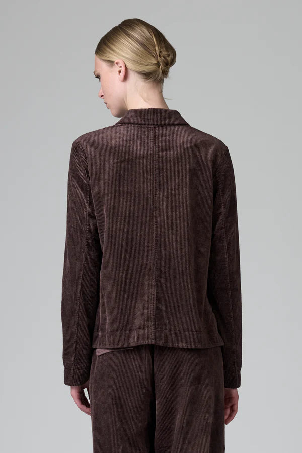 TRANSIT CHOCOLATE STRETCH CORD JACKET - White Bicycle