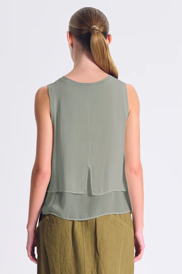 TRANSIT SLEEVELESS TOP - White Bicycle