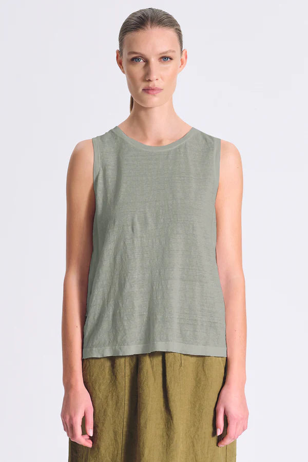 TRANSIT SLEEVELESS TOP - White Bicycle