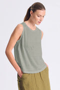 TRANSIT SLEEVELESS TOP - White Bicycle