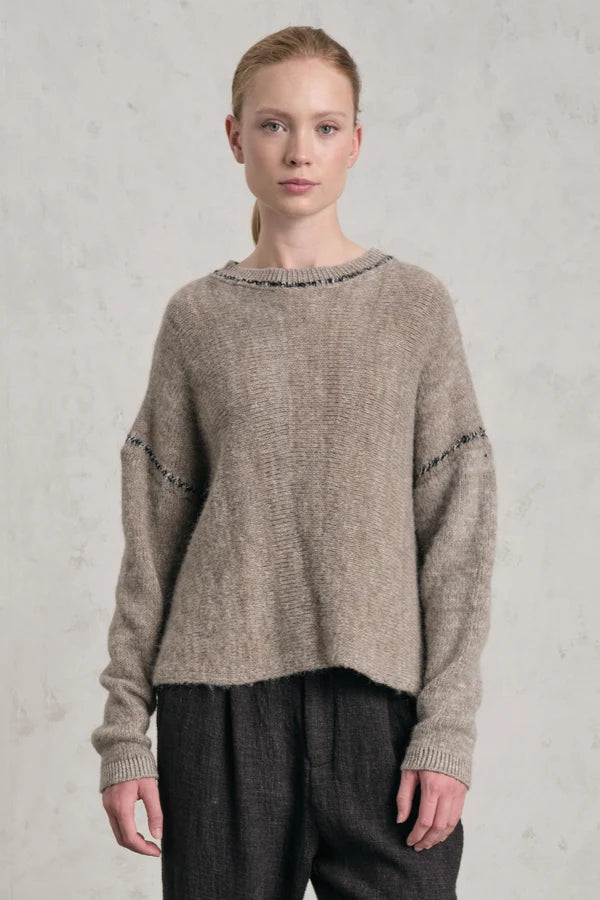 TRANSIT CONTRAST STITCH KNIT