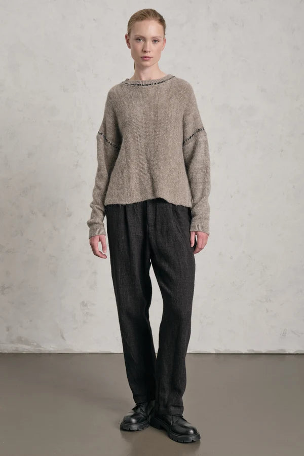 TRANSIT CONTRAST STITCH KNIT