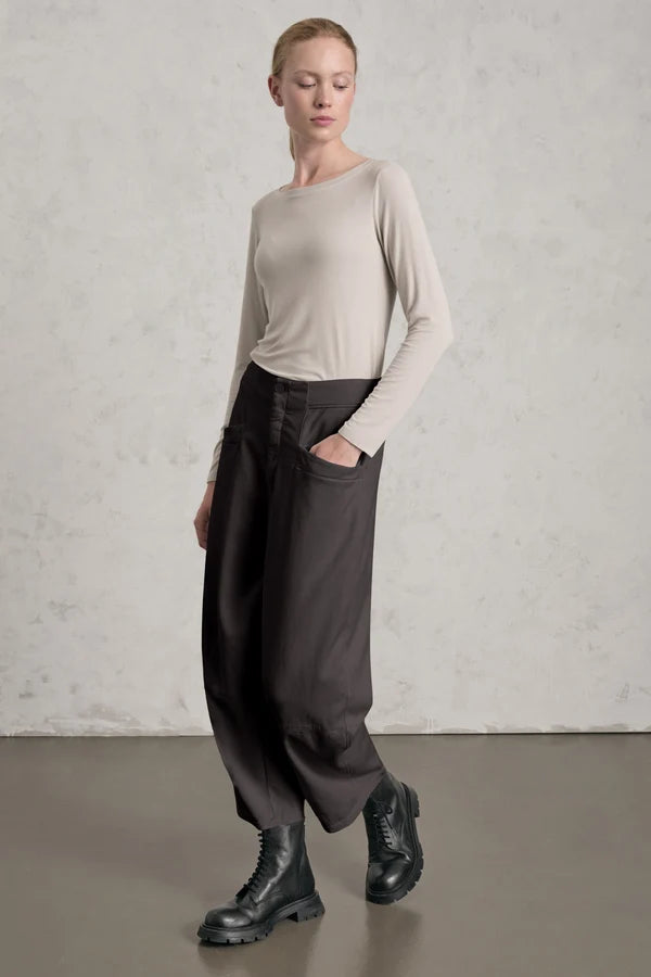 TRANSIT CHOCOLATE JERSEY TROUSER