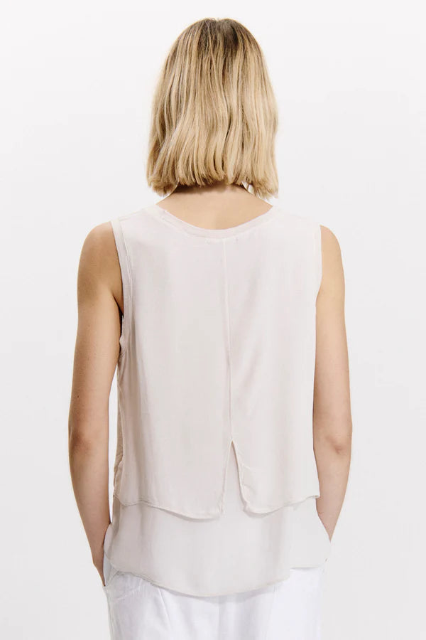 TRANSIT STONE COMBINED FABRIC TOP