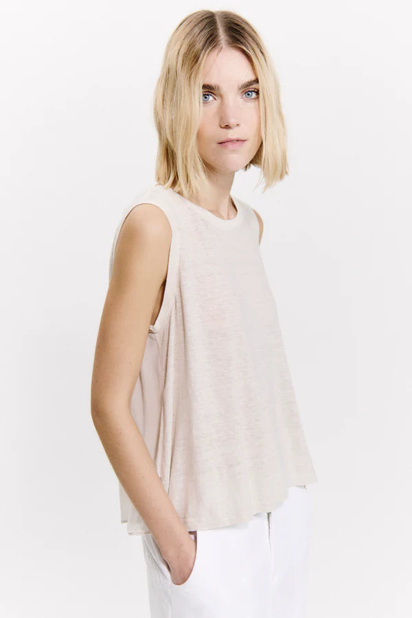 TRANSIT STONE COMBINED FABRIC TOP