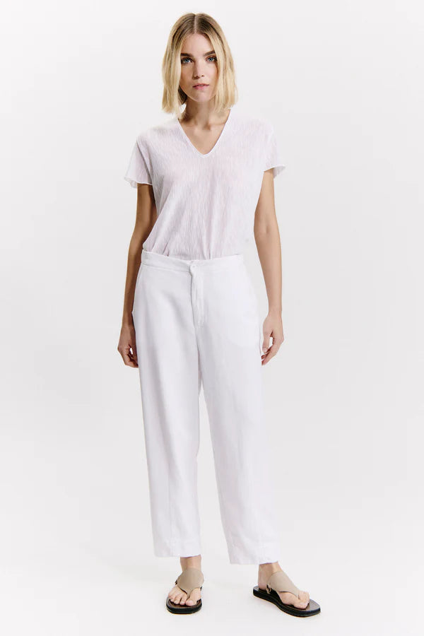 TRANSIT WHITE COMFORT FIT TROUSER Q263