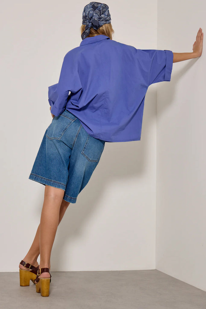 FIVE BLUE WIDE FIT POPLIN SHIRT