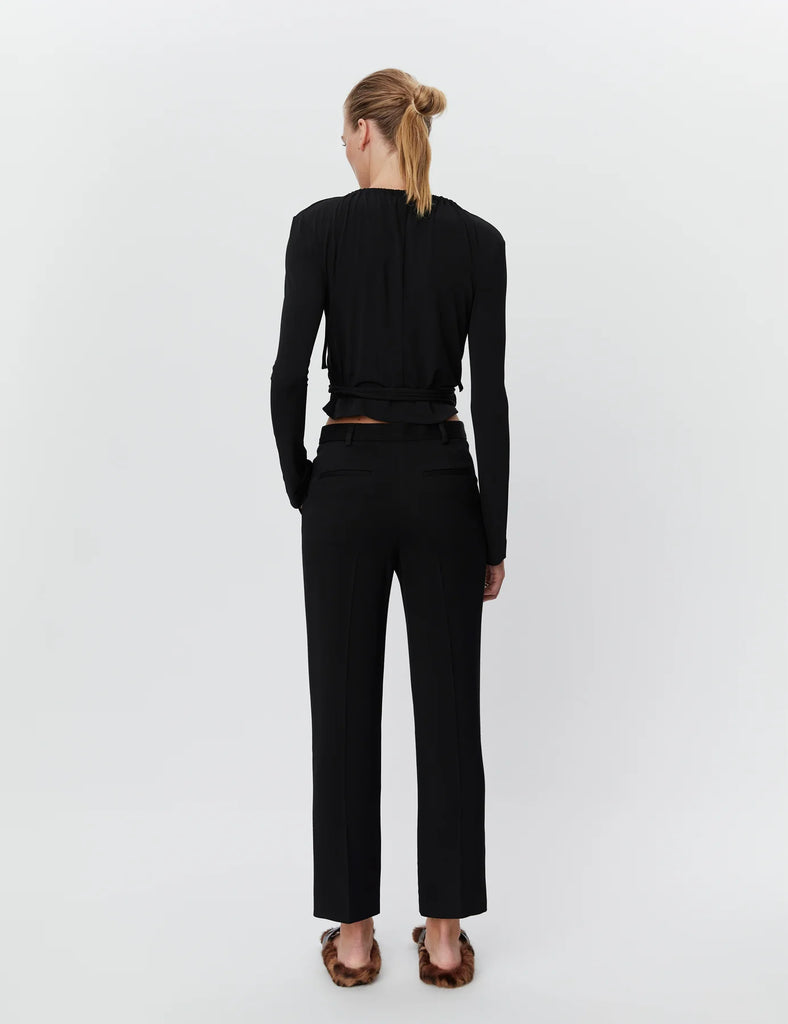 DAY BIRGER CLASSIC LADY BLACK TWILL 7/8 TROUSER