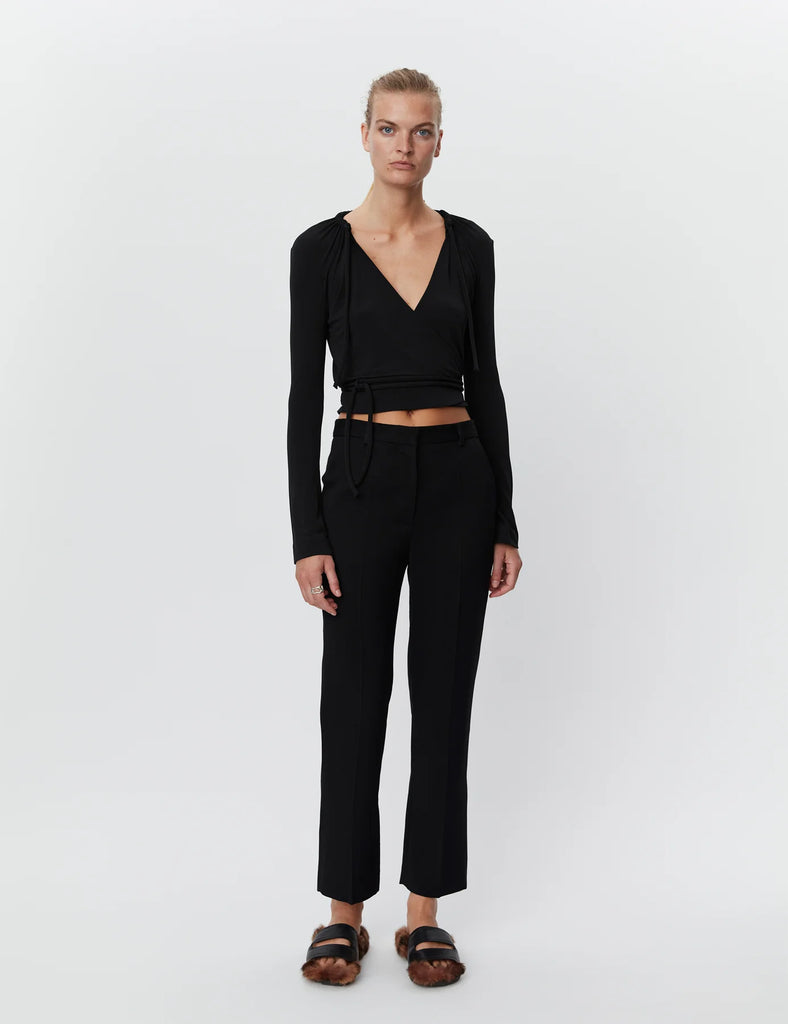 DAY BIRGER CLASSIC LADY BLACK TWILL 7/8 TROUSER