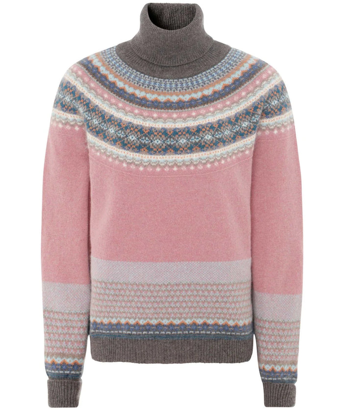 ERIBE VINTAGE PINK ALPINE ROLL COLLAR