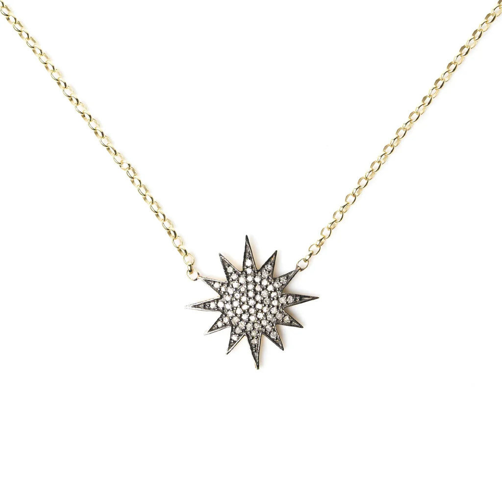 KIRSTIE LE MARQUE GOLD STARBURST NECKLACE