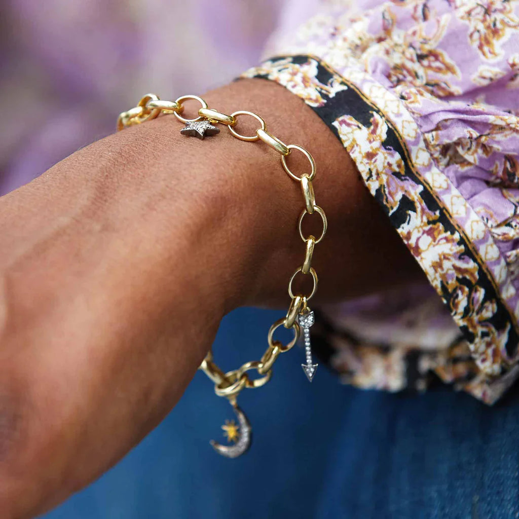 KIRSTIE LE MARQUE CHARM BRACELET - White Bicycle