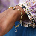 KIRSTIE LE MARQUE CHARM BRACELET - White Bicycle