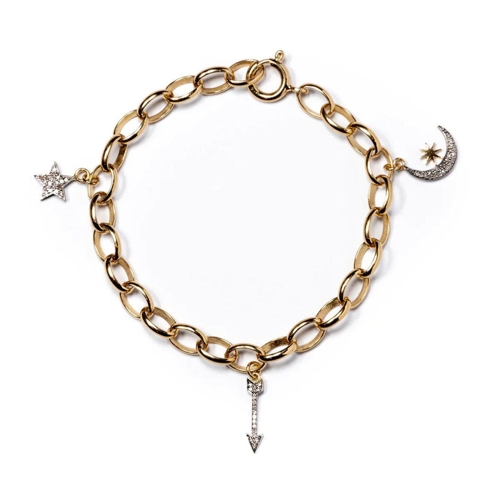 KIRSTIE LE MARQUE CHARM BRACELET - White Bicycle