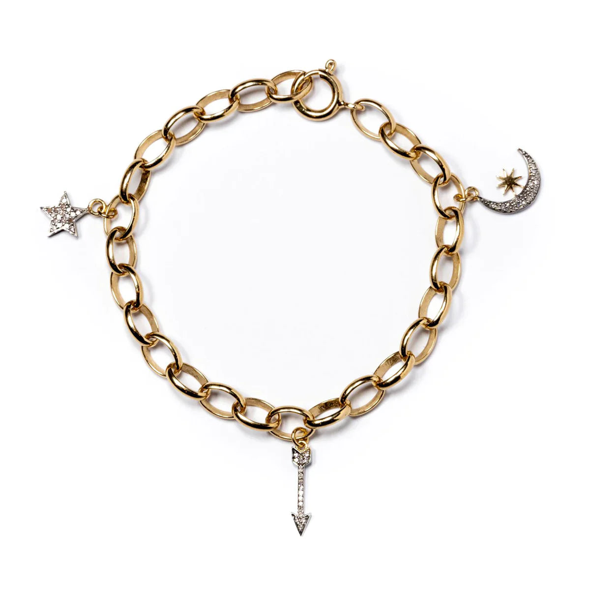 KIRSTIE LE MARQUE CHARM BRACELET - White Bicycle