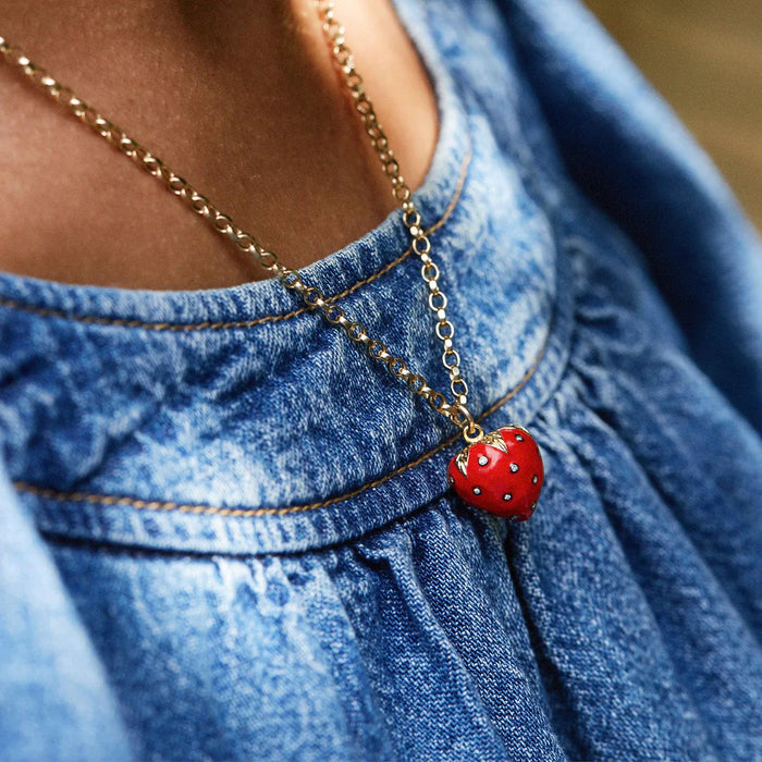 KIRSTIE LE MARQUE STRAWBERRY NECKLACE