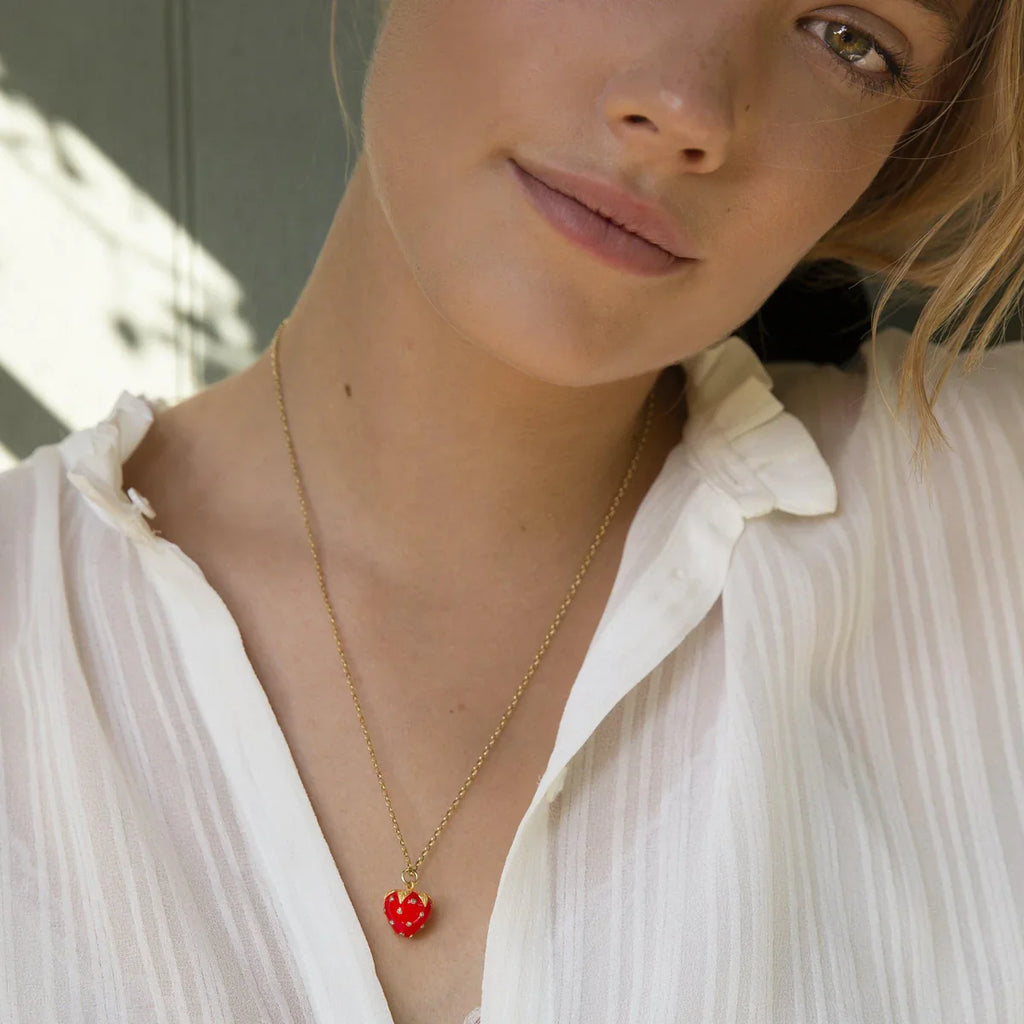 KIRSTIE LE MARQUE STRAWBERRY NECKLACE