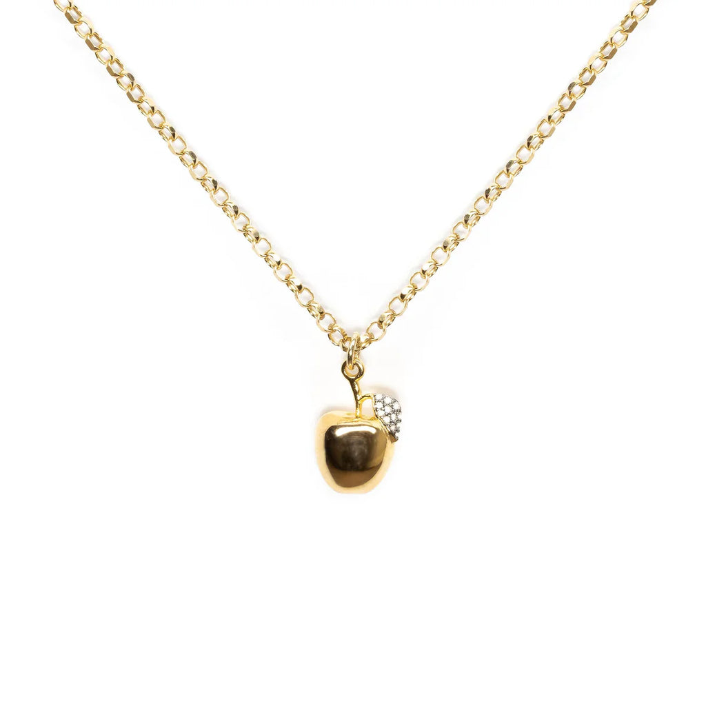 KIRSTIE LE MARQUE GOLDEN APPLE DIAMOND NECKLACE