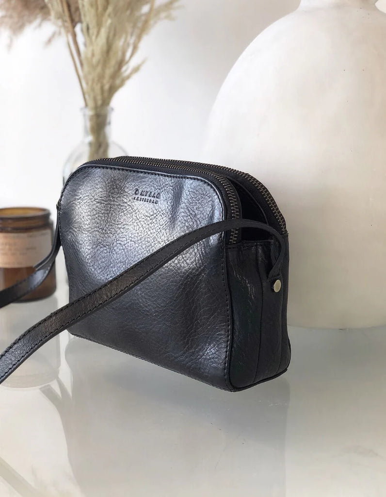 O MY BAG BLACK STROMBOLI LEATHER