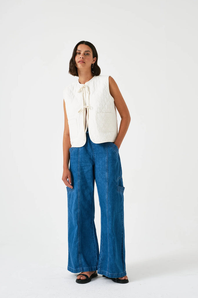 SEVENTY AND MOCHI ECRU ARIA VEST