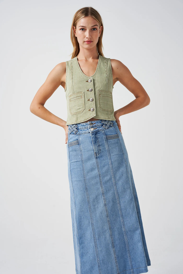SEVENTY AND MOCHI WILLOW DENIM SKIRT