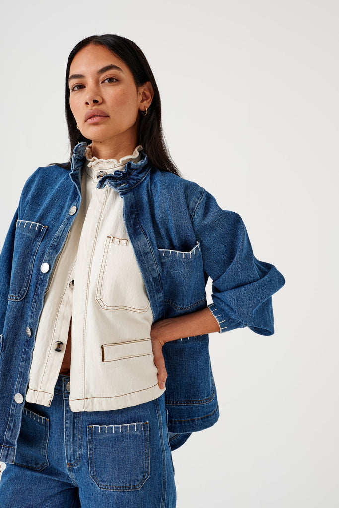 SEVENTY AND MOCHI PABLO CREAM WAISTCOAT