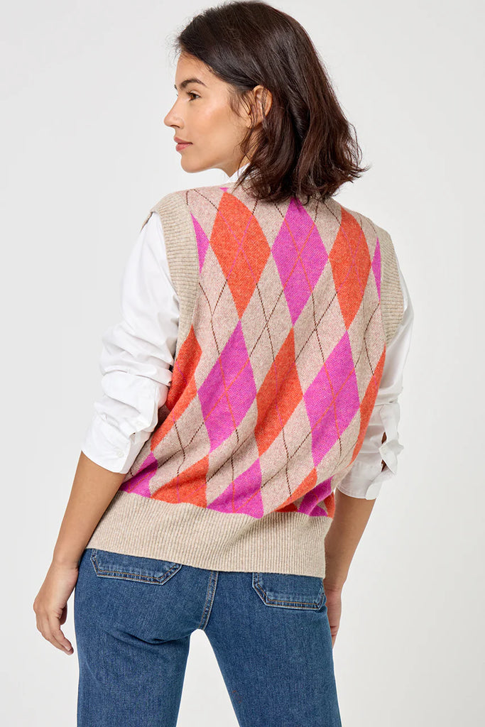 FIVE DIAMOND KNITTED TANK