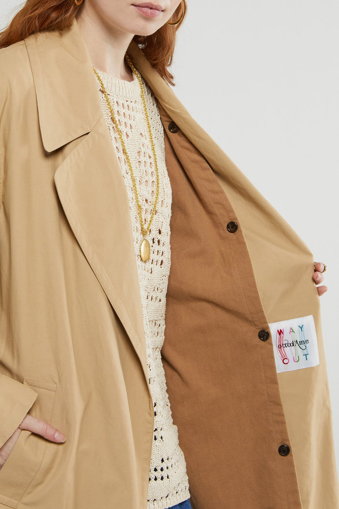 OTTOD'AME CAMEL TRENCH COAT